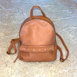 small peach backpack